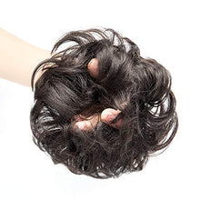 Load image into Gallery viewer, ZAIQUN Messy Hair Bun Extensions Wavy Curly Hair Updo Donut Chignons Scrunchy Scrunchie Hair Ribbon Ponytail Wig