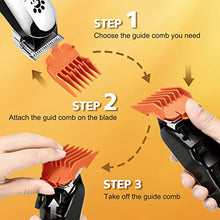 Load image into Gallery viewer, Dog Clippers with 24V Powerful Motor, Plug-in & Quiet Professional Dog Hair Trimmer, Pet Grooming Clippers, Dog Grooming Kit with 8 Comb Guides for Thick Coats Dogs Cats Horse