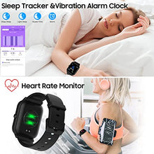 Load image into Gallery viewer, Smart Watch, Blackview Fitness Tracker with Heart Rate Monitor, Sleep Tracking & SpO2, 5ATM Waterproof Pedometer Watch, Touchscreen Smartwatch for Women Men Compatible with iOS and Android Phones