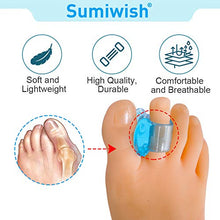 Load image into Gallery viewer, Sumiwish 10 Pack Big Toe Separators, Silicone Toe Spacers for Overlapping Toes, Bunion Correctors for Bunion Pain Relief