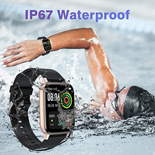 Load image into Gallery viewer, Smart Watch for Women Men, Lively Life Fitness Tracker with Heart Rate Monitor, 1.7 Inch Full Touch Screen Ladies Smart Watch IP68 Waterproof Sports Smartwatch for Women Men Android iOS Phones
