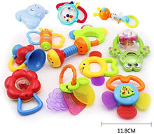 Load image into Gallery viewer, Rattle Teether Set Baby Toy - Sensory Baby Toy 0-12 Months Shaker Grab Rattle Baby Infant Newborn Toys Early Educational Toys for 3 6 9 12 Month Boys Girls