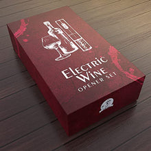 Load image into Gallery viewer, Electric Wine Opener Set with Charger and Batteries- Gift Set for Wine Lovers - Anniversary Birthday Gift Idea Kit Cordless Electric Wine Bottle Opener Uncle Viner G105