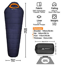 Load image into Gallery viewer, Forceatt Mummy Sleeping Bag for Adults and Teens in 3 Seasons and Cold Weather(26℉ to 59℉),Water-Resistant, Rip-Stop,Lightweight and Warm, Great for Camping, Backpacking and Hiking
