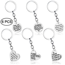 Load image into Gallery viewer, FineGood 6 pcs Teacher Appreciation Gifts Keychains, Heart & Circle Thank You Jewelry Keyrings Decoration Graduation Gifts for Teachers