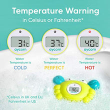 Load image into Gallery viewer, Aycorn Digital Baby Bath and Room Thermometer. Fast and Accurate Water Readings with LED Warning Alarm Ensures Your Child's Safety. Cute Floating Bathtub Toy Makes Perfect Bathtime Fun for Infants