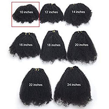 Load image into Gallery viewer, Clip in Hair Extensions Human Hair 4B 4C Afro Curly Clip Ins Real Remy Mongolian Human Hair for Black Women 120G 8pcs/set Full Head Natural Black(12INCH/30CM,)