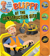 Load image into Gallery viewer, Blippi: At the Construction Site (4-Button Sound Books)