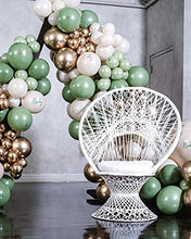 Load image into Gallery viewer, 146 Pieces Sage Green Gold Ivory White Balloon Garland Arch Kit, Baby Shower Wedding Jungle Theme Balloons Party Decorations Supplies Unisex Boy Girls, Sage Olive Green Gold Ivory White Balloons