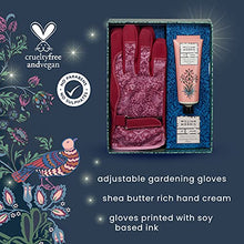 Load image into Gallery viewer, William Morris At Home Dove & Rose Gardener Gift Gardening Gloves Set with Daily Hand Cream, 100ml