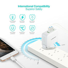 Load image into Gallery viewer, LENCENT USB Charger Plug, 4-Port USB Universal Travel Adaptor Plug, 22W/5V 4.4A Wall Charger with UK/USA/EU/AUS Worldwide Travel Charger Adapter for iPhone, iPad, Android, Tablets and More
