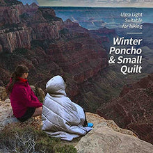 Load image into Gallery viewer, SXFYHXY Adult Wearable Sleeping Bag - Hoodie Blanket, Portable Outdoor Honcho Poncho Warm Cover Coat, Windproof Water-Resistant Cloak Cape for Cold Weather Outdoors, Home or Office Use
