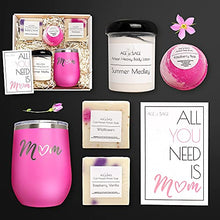 Load image into Gallery viewer, Mom Spa Set Gift Basket for Women - Luxury Bath Set Soap Bars, Body Lotion, & Bath Bomb Care Package for Women - Pampering New Mom to be Gift Box Set for Women - Relaxing Bath and Body Beauty Gift Set