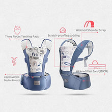 Load image into Gallery viewer, Bebamour Baby Carrier 3D Air Mesh Baby Carrier Backpack for Newborn to Toddler, Approved by Safety Standard, Ergonomic Baby Hip Seat 6 in 1 Front Carrier (3D Air Grey with Designed)