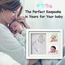 Load image into Gallery viewer, PewinGo Footprint Kit & Handprint Kit, Baby Photo Frame Kit Clay for Newborn Baby Girls and Boys, Baby Shower Gifts,Baby Registry, New Parents Gift, Perfect Baby Memory and Nursery Room Decoration