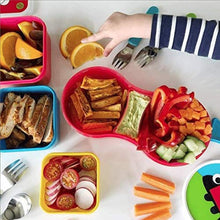 Load image into Gallery viewer, TUM TUM Kids Lunch Box with Dipping Pot Separator, Childrens Healthy Lunchbox - Bugs