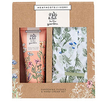 Load image into Gallery viewer, Heathcote & Ivory In The Garden Gardening Gloves Set and Shea Butter Hand Cream Gift Set, 0.227 kg
