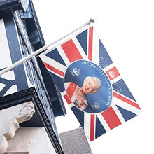 Load image into Gallery viewer, Tanness 5ft X 3ft Queens Platinum Jubilee Union Jack Flag Featuring Her Majesty The Queen - Platinum Jubilee 2022 Decorations British Flag for Home Outdoor Decor (V1)