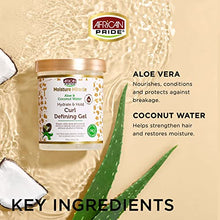Load image into Gallery viewer, African Pride Moisture Miracle Aloe & Coconut Water Hydrate & Hold Curl Defining Gel 18oz