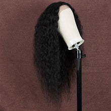 Load image into Gallery viewer, Style Icon 28” Lace Front Wigs Deep Wave Middle Part Wig Synthetic Wig Curly Wigs for women (1B)