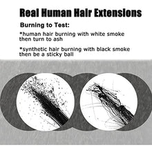Load image into Gallery viewer, 10Pcs Kinky Straight Clip In Hair Extensions Remy Human Hair 14inch/120g Coarse Yaki Straight Clip In Real Human Hair Extensions Clip Ins Full Head #1B Natural Black