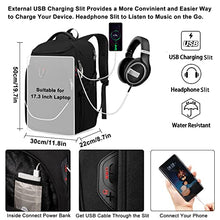 Load image into Gallery viewer, Travel Laptop Backpack, Anti Theft Large Backpack Mens with USB Jack, Water Resistant Rucksack for Men TSA Approved 17 Inch Computer Work Bag Backpack Womens for Business College School, Black