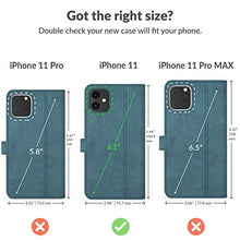 Load image into Gallery viewer, Snakehive Vintage Wallet for Apple iPhone 11 || Real Leather Wallet Phone Case || Genuine Leather with Viewing Stand & 3 Card Holder || Flip Folio Cover with Card Slot (Teal)