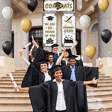 Load image into Gallery viewer, TUPARKA 2022 Graduation Banner with 15Pcs Graduation Party Balloons, Congrats Banner Grad Backdrop for Graduation Party Decorations 2022