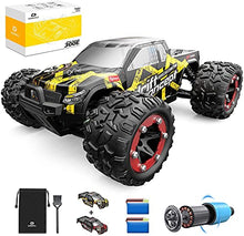 Load image into Gallery viewer, DEERC Brushless RC Cars 35 MPH High Speed Remote Control Car 4WD 1:18 Scale Monster Truck for Kids Adults, All Terrain Off Road Truck with Extra Shell 2 Battery,40+ Min Play Car Gifts for Boys