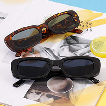 Load image into Gallery viewer, FANTESI 2 Pcs Rectangle Sunglasses, UV 400 Glasses Retro Square Sunglasses Eyewear for Women