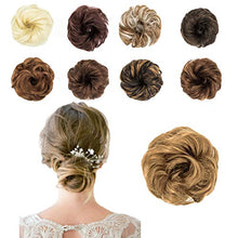 Load image into Gallery viewer, ZAIQUN Messy Hair Bun Extensions Wavy Curly Hair Updo Donut Chignons Scrunchy Scrunchie Hair Ribbon Ponytail Wig