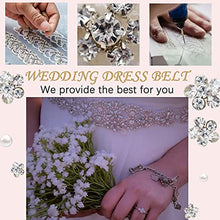 Load image into Gallery viewer, Wedding Dress Belt, Rhinestone Bridal Belt Crystal Sash Accessories Silver Pearl Girls Dress Belt for Bride Bridesmaid Women Wedding Party Prom