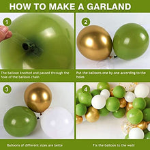 Load image into Gallery viewer, Party Balloons Arch Kit Green Birthday Decoration Party Balloons Garland Latex Confetti Gold ballon for Women Lady Birthday Wedding Decoration