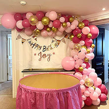 Load image into Gallery viewer, Pink Balloon Arch Garland Kit,118 PCS Balloon Decoration Set with Rose Pink Latex Balloons, Balloon Chain, Tying Tool, Party Balloons for Baby Shower Wedding Birthday Party