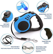 Load image into Gallery viewer, Gbivbe Retractable Dog Lead for Heavy Duty Leash Up to 40KG For Small and Medium dogs and cats 5M/16.5ft 360° Tangle-Free Retractable Dog Leash with Poop Bag Hold