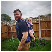 Load image into Gallery viewer, Bebamour Baby Carrier 3D Air Mesh Baby Carrier Backpack for Newborn to Toddler, Approved by Safety Standard, Ergonomic Baby Hip Seat 6 in 1 Front Carrier (3D Air Grey with Designed)