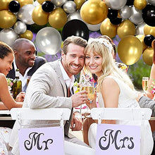 Load image into Gallery viewer, Black Balloons Arch Kit- 138Pcs Black Gold White Balloon Garland Kit, Latex Balloons Party Decorations Backdrop Ideal for Birthday, Baby Shower, Wedding Decorations