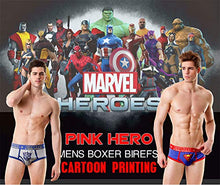 Load image into Gallery viewer, Men's Underwear Superman for Batman Marvel Boxer Briefs Underwears (Color606-2, XL(Waist 33~35 inch))