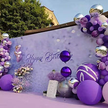 Load image into Gallery viewer, ATFUNSHOP Purple Balloon Arch Kits 5M Latex Helium Balloon Garland Kit, Lilac Balloons for Birthday Decorations, Wedding Party Festival Mother's Day Baby Shower Decorations