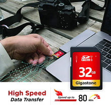 Load image into Gallery viewer, Gigastone SD Card 32GB 5-Pack, High-Speed 32GB SD Card Full HD Video Memory Card, Compatible with Canon Nikon Sony Pentax Kodak Olympus Panasonic Digital Camera, UHS-I SDHC U1 Class 10