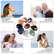 Load image into Gallery viewer, CrystalTears Natural Amethyst Carved Thumb Worry Stone Healing Crystal Pocket Palm Stone 1PC