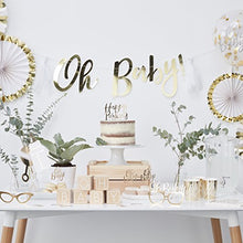 Load image into Gallery viewer, Ginger Ray Gold Foiled Baby Shower Table Scatter, Oh Confetti