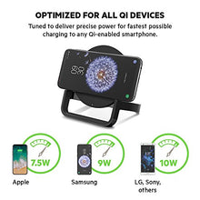 Load image into Gallery viewer, Belkin Boost Up Wireless Charging Stand 10 W, Fast Qi Wireless Charger for iPhone 11, 11 Pro/Pro Max, XS/XS Max, XR, X, Samsung Galaxy S10, S10+, S10e, Huawei P30/P30 Pro, UK Plug Included - Black
