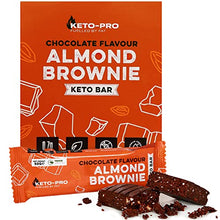 Load image into Gallery viewer, Keto-Pro Keto Bars (12 x 50g) | A Big Bar with an Even Bigger Boost | Chocolate Almond Brownie Flavoured Keto Food Bar | Low Carb Protein Snacks