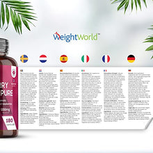 Load image into Gallery viewer, Pure Raspberry Ketones 1200mg - 180 Vegan Capsules (6 Month Supply) - Max Strength Raspberry Ketones Supplement - Suits Low Carb & Keto Diet -Better Absorption Than Tablet - 100% Natural - UK Made