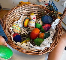 Load image into Gallery viewer, EFO Wooden Eggs for Crafts and Easter Decorations - Great for Easter Basket or Home Decor - Unpainted Wooden Eggs Set Perfect for Easter Egg Hunt, Arts and Crafts - Easter Gifts Idea - Pack of 10