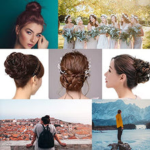 Load image into Gallery viewer, MEIRIYFA Hair Bun Scrunchy Scrunchie Hair Extensions Curly Wavy Updo Hair Messy Hair Bun Extensions Donut Hair Chignons Hair Piece (Brown)