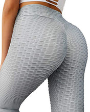 Load image into Gallery viewer, RXRXCOCO Women's High Waist Yoga Pants Tummy Control Slimming Leggings Workout Running Butt Lift Sprot Tights Grey