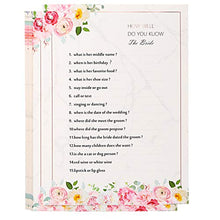 Load image into Gallery viewer, HOWAF 40 x Hen Night Party Games, Advice For The Bride Cards, How Well do You Know the Bride, 4 Games, for hen do or bridal shower with the bride to be, Pink, 5 x 7 Inches