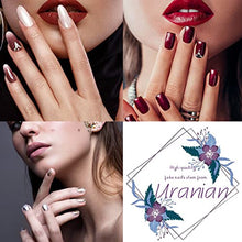 Load image into Gallery viewer, Uranian Coffin Long Press on Green Nails Solid Ballerina Fake Nails Pure Glossy Full Cover False Nails Artificial Arylic Accessories for Women and Girls(24pcs) (C-Light Green)